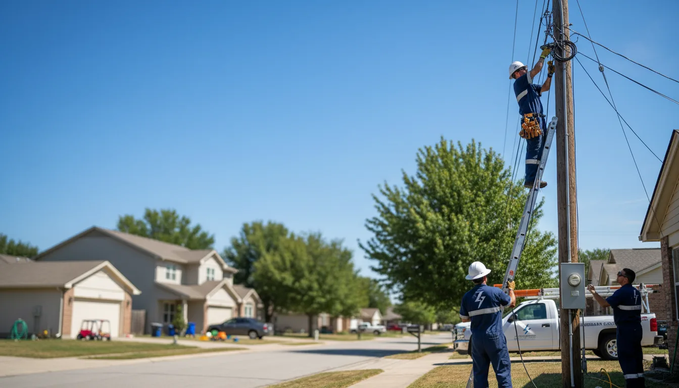 Residential electrician providing installation services in Stirum, ND